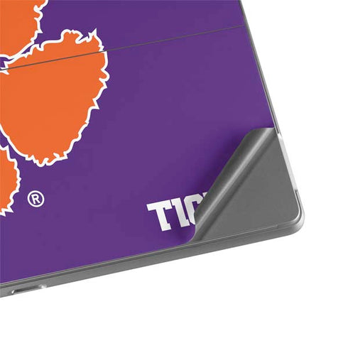 Clemson University Tiger Print Purple Surface Pro 8 Skin